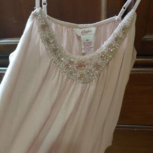 Candies Pink jeweled top